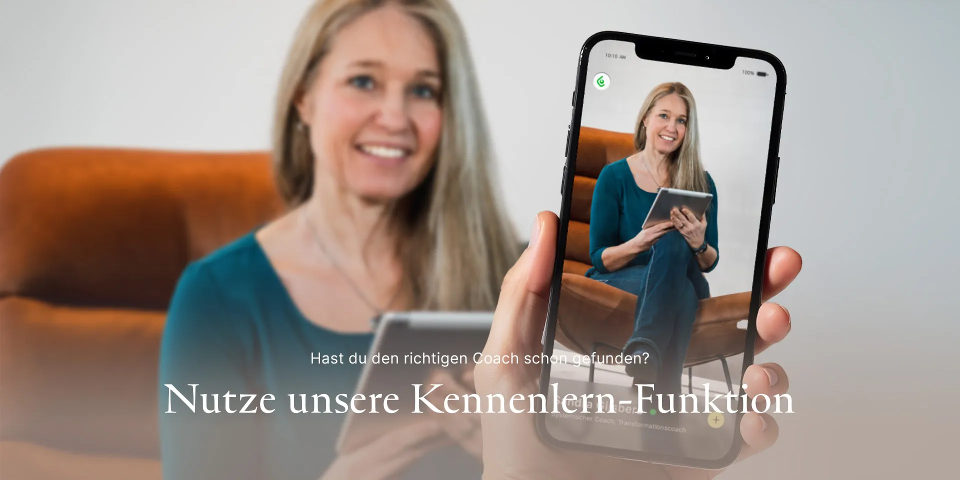 Nutze unsere Kennenlernfunktion rechteck